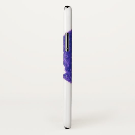 Lila Schädel Case-Mate iPhone Hülle (Hinten/Rechts)