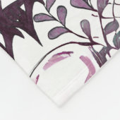 lila Schädel, Fledermäuse und Spinnen Fleecedecke (Ecke)