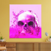 Lila Schädel im Wasser Leinwanddruck (Insitu (Wohnzimmer))
