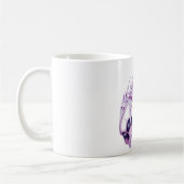 Lila Schädel Kaffeetasse (Links)