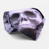 Lila Schädel Krawatte (Gerollt)