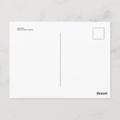 Lila Schädel Postkarte (Rückseite)
