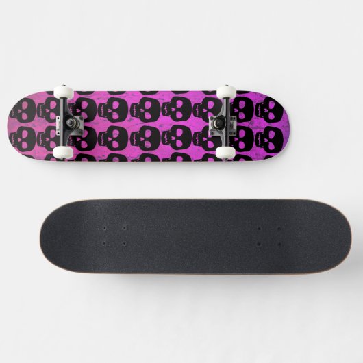 Lila Schädel Skateboard (Horizontal)