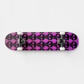 Lila Schädel Skateboard (Horizontal)