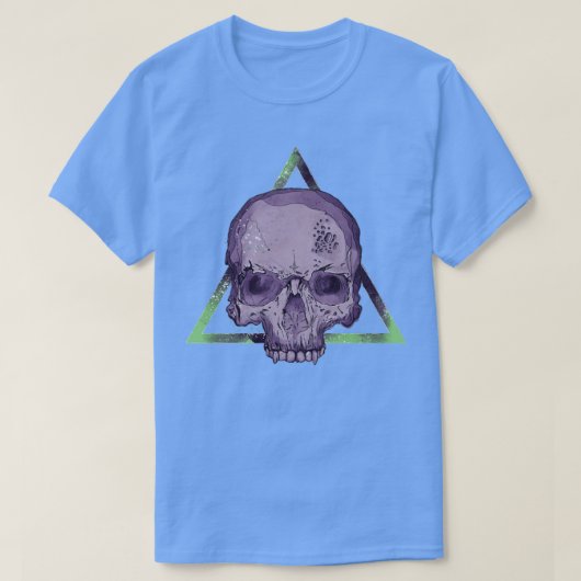 Lila Schädel T-Shirt (Design vorne)