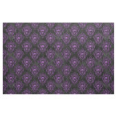 Lila Schädel und dunkelgrau Stoff (Fat Quarter (45,7 x 55,9 cm))