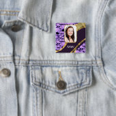 Lila Schädeldecke Button (Beispiel)