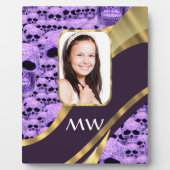 Lila Schädeldecke Fotoplatte (Vorderseite)