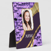 Lila Schädeldecke Fotoplatte (Seite)