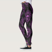 Lila Schädellegenden Leggings (Links)