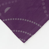 Lila Schädelmuster Fleecedecke (Ecke)