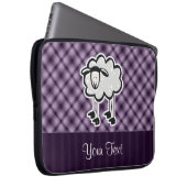 Lila Schafe Laptopschutzhülle (Vorne Rechts)
