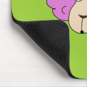 Lila Schafe Mousepad (Ecke)