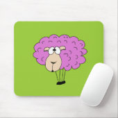 Lila Schafe Mousepad (Mit Mouse)