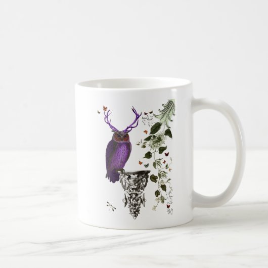 Lila Schale mit Antlern 2 Kaffeetasse (Rechts)