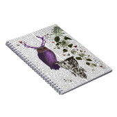 Lila Schale mit Antlern 2 Notizblock (Rechte Seite)