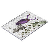 Lila Schale mit Antlern 2 Notizblock (Linke Seite)