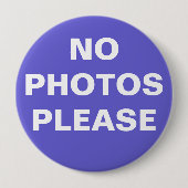 Lila Schaltfläche "Kein Foto bitte" Button-On Button (Vorderseite)