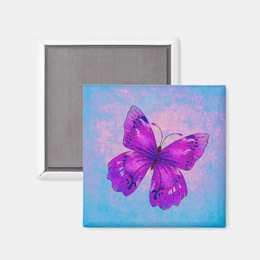 LILA SCHALTFLÄCHE ~ MAGNET (Vorderseite/Rückseite)