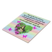 LILA SCHALTFLY ISAIAH 41:10 BIBLE VERSE FLIESE (Seite)