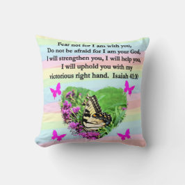 LILA SCHALTFLY ISAIAH 41:10 BIBLE VERSE KISSEN