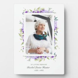 Lila Schattengarten im Foto der Erinnerung Fotoplatte