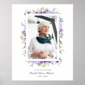 Lila Schattengarten im Foto der Erinnerung Poster (Vorne)