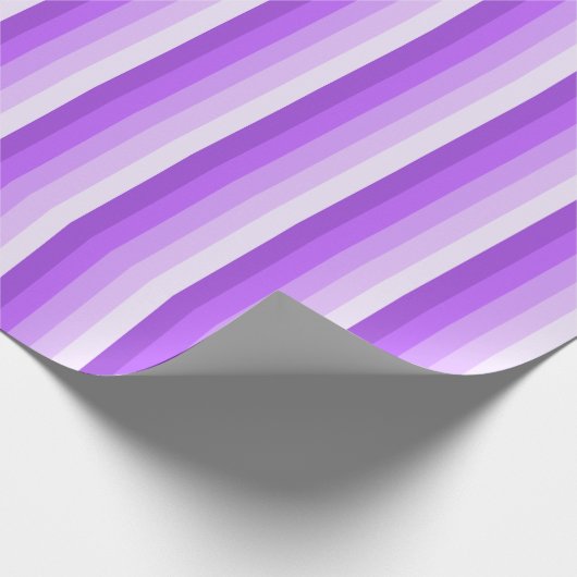 Lila Schattenstreifen Geschenkpapier (Ecke)