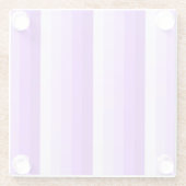 Lila Schattenstreifen Glasuntersetzer (Rückseite)