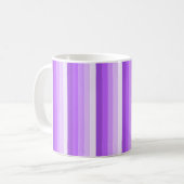 Lila Schattenstreifen Kaffeetasse (Vorderseite Links)