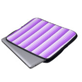 Lila Schattenstreifen Laptopschutzhülle (Vorne Knopf)