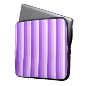 Lila Schattenstreifen Laptopschutzhülle (Vorderseite Links)