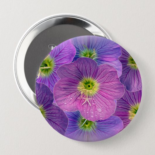 Lila Schattierungen Button (Vorne & Hinten)