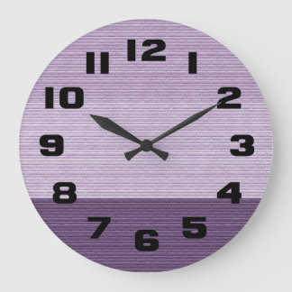 Lila Schattierungen Große Wanduhr