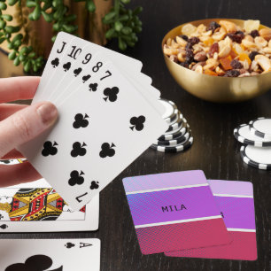 Lila Schattierungen Spielkarten