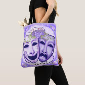 Lila Schauspielermasken Tasche (Von Nahem)
