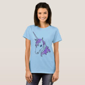 Lila ScheinUnicorn T-Shirt (Vorne ganz)