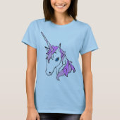 Lila ScheinUnicorn T-Shirt (Vorderseite)