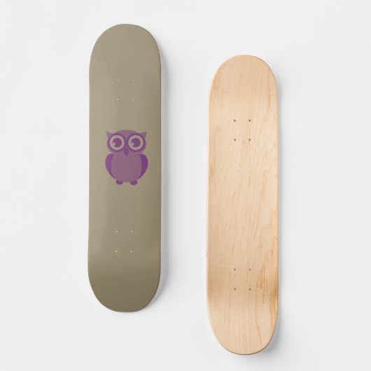 Lila Schellfisch Skateboard (Vorderseite)
