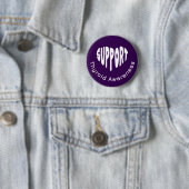 Lila Schilddrüsen-Bewusstseins-Button Button (Beispiel)