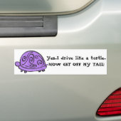 Lila Schildkröte Autoaufkleber (Auf Auto)