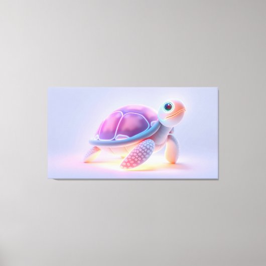 Lila Schildkröte Leinwanddruck (Vorderseite)