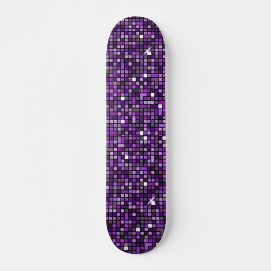 Lila Schimmer Skateboard (Vorne)