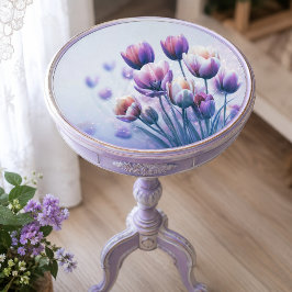 Lila Schimmer-Tulpen-Glanz-Decoupage Seidenpapier