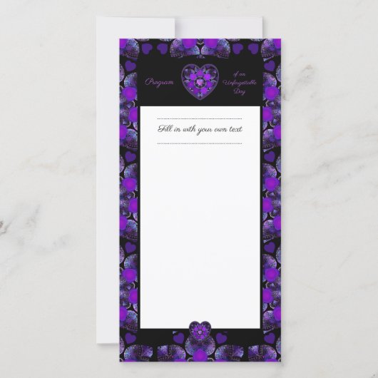 Lila Schirm und Herz .7 (Vorderseite)