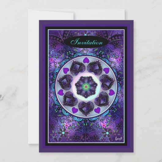 Lila Schirm und Herz .7 (Vorderseite)