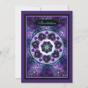 Lila Schirm und Herz .7