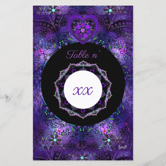 Lila Schirm und Herz .7 (Rückseite)