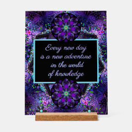 Lila Schirm und Herz .7 Acrylschild