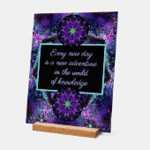 Lila Schirm und Herz .7 Acrylschild (Winkel)